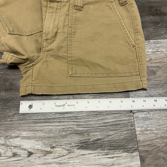 Abercrombie Fitch Shorts Vintage Y2K Tan Womens 2 Utility Cargo Military Shorts - Picture 11 of 12